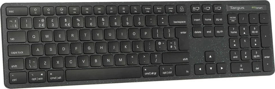 Tastierë Targus EcoSmart full size, Bluetooth 5.0, QWERTY Nordik, e zezë