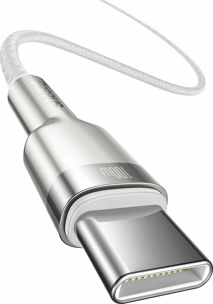 Kabllo USB-C në USB-C Baseus Power Delivery 100W, 1 m, USB 2.0, e bardhë