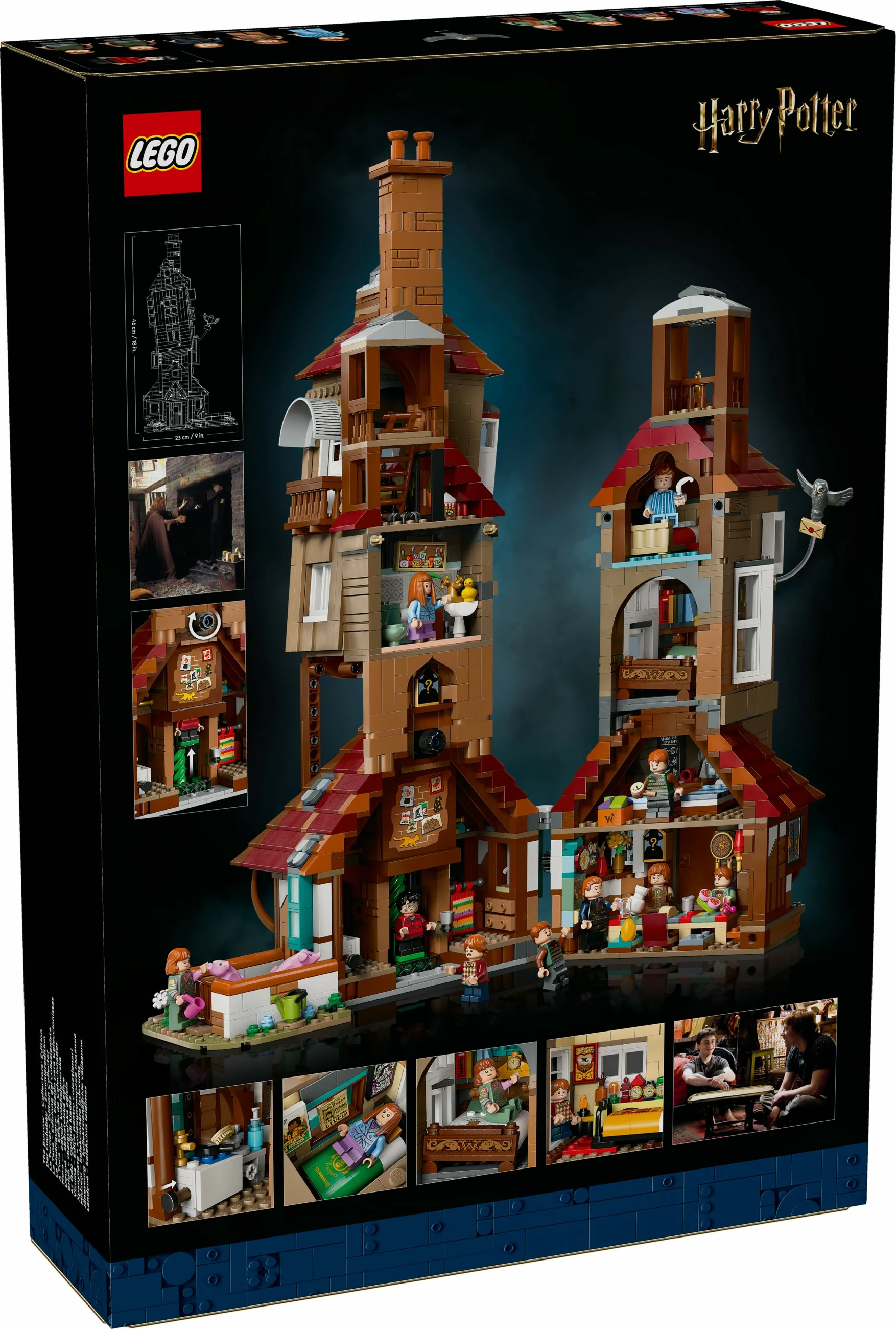 Set ndërtimi LEGO The Burrow, Koleksionist, 2405 pjesë, shumëngjyrësh