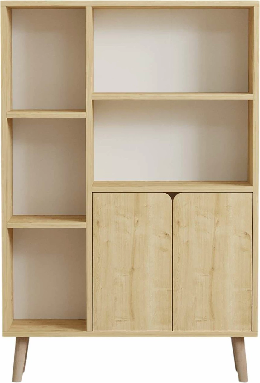 Raft librash Skye Decor, ngjyrë lisi safir