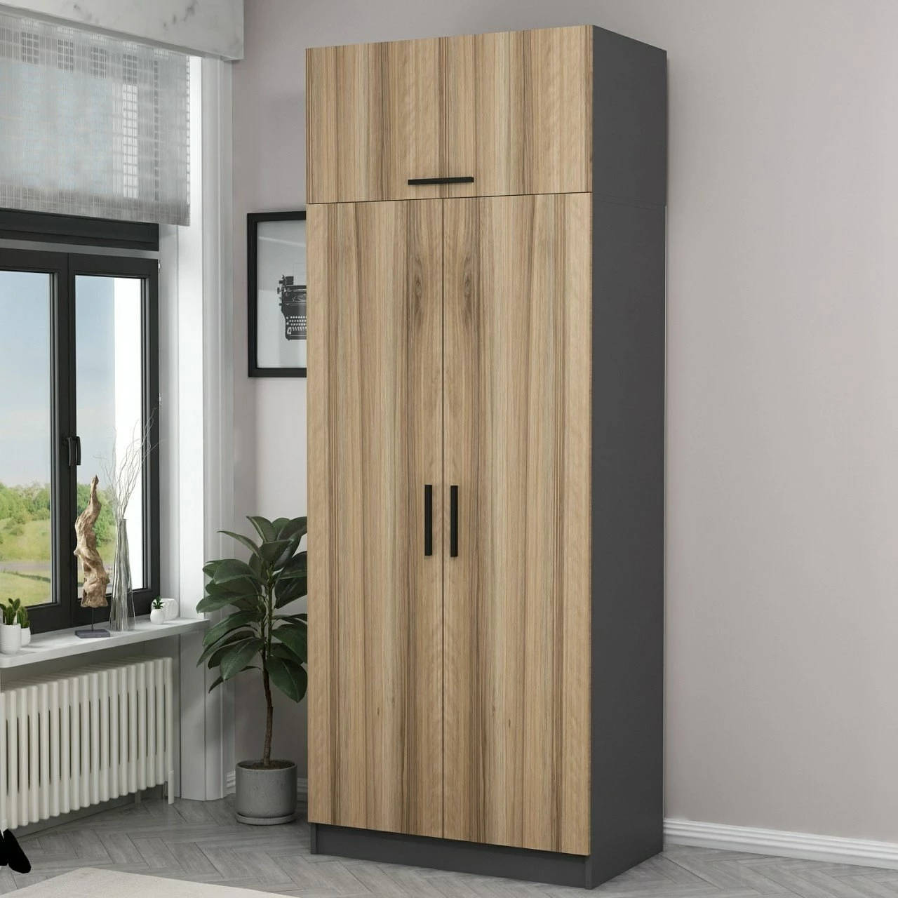 Dollap Skye Decor, ngjyrë lisi, 2231