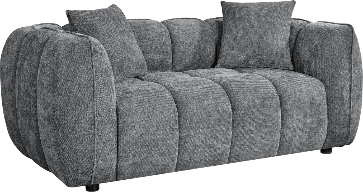 Divan dy ulës LYKKE, material gri, 172x89x70cm