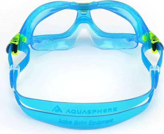 syze noti fëmijësh Desjoyaux MASK SEAL KID, pamje panoramike 180°, anti-fog, UV, 3-10 vjeç, turkeze/jeshile/transparente