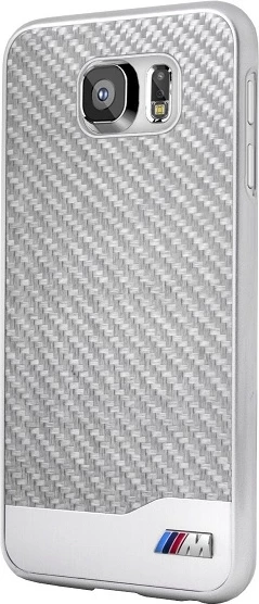 Mbështjellës BMW BMHCS6MDCS për Samsung Galaxy S6, hardcase, argjendtë