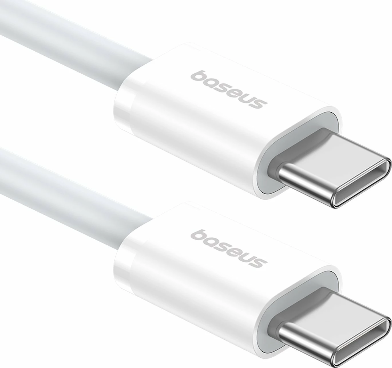 Kabllo USB-C në USB-C Baseus Superior Series II P10365200211-00 1 m 30W PD 480Mb/s, e bardhë
