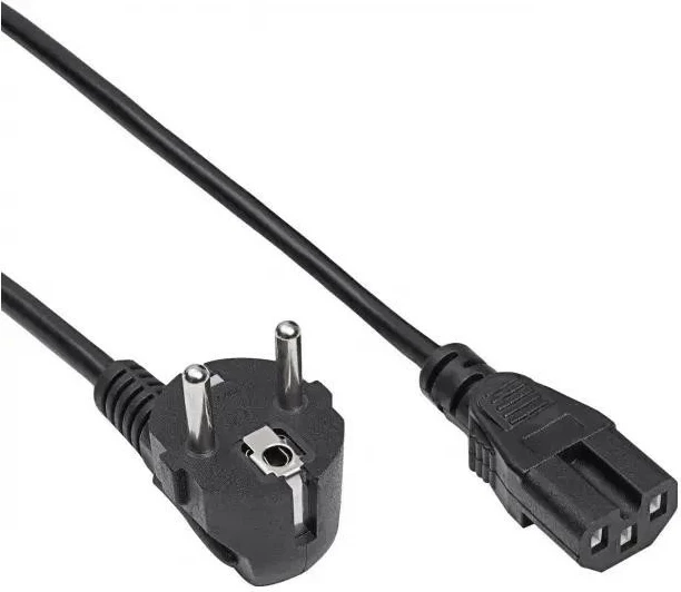 Kabllo rryme Akyga AK-UP-08, CEE 7/7 në IEC C15, 1.8m, e zezë