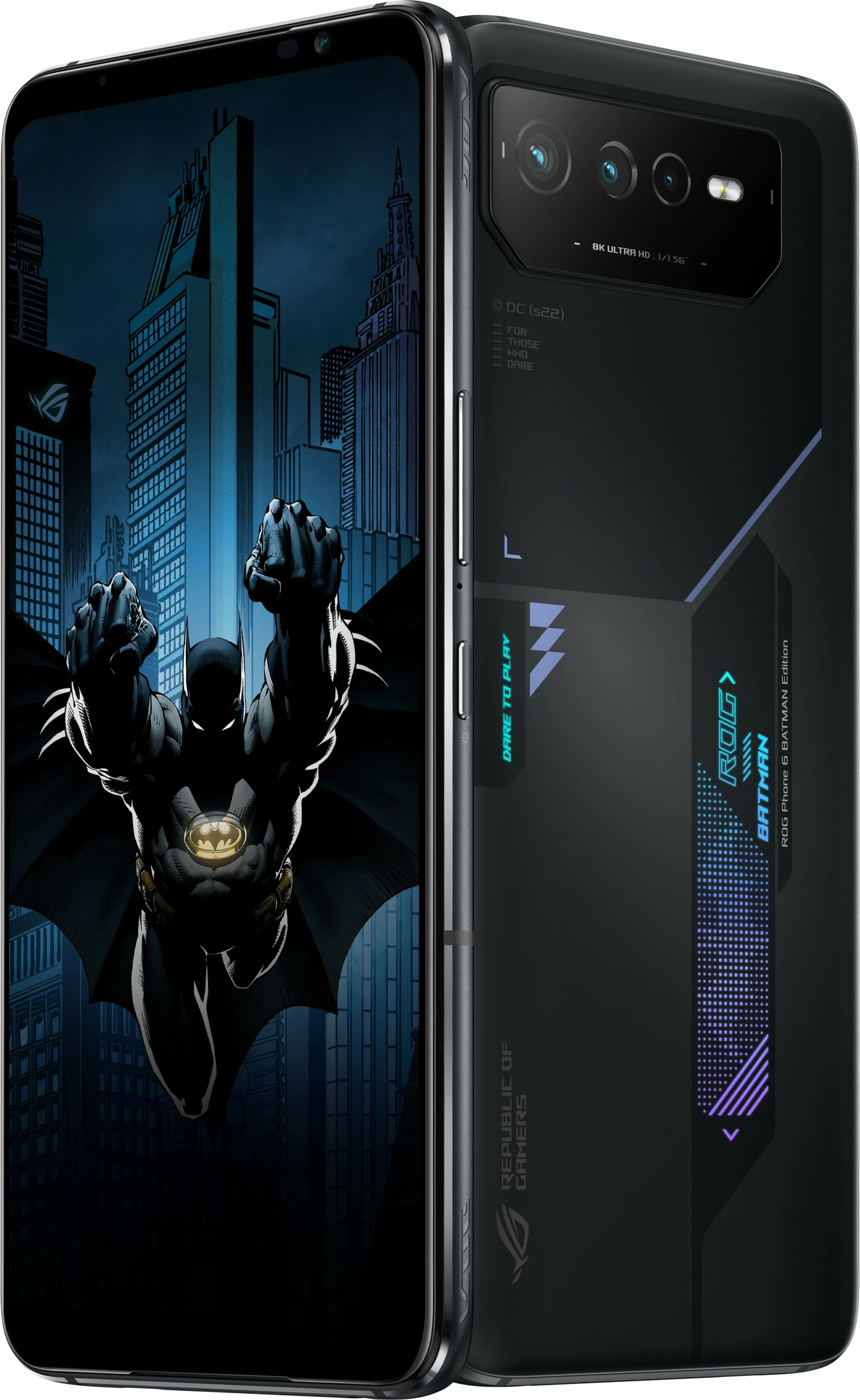 Celular ASUS ROG Phone 6 BATMAN Edition, 12 GB, 256 GB, 50 MP, Android 12, Black