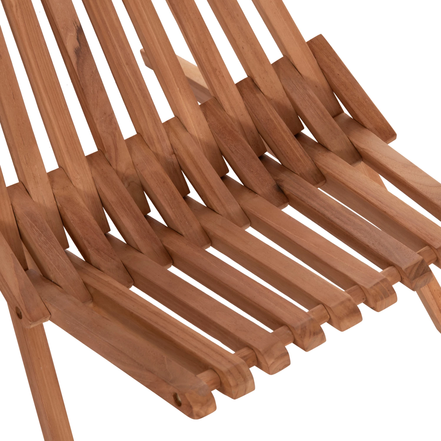 Karrige lounge e palosshme SHIGAO, dru tik, ngjyrë natyrale, 61x88.5x89cm