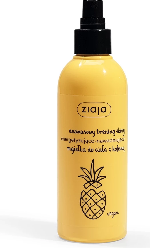 Mist për trup Ziaja Pineapple Skin Energizing and Hydrating Body Mist me kafeinë për femra 200ml