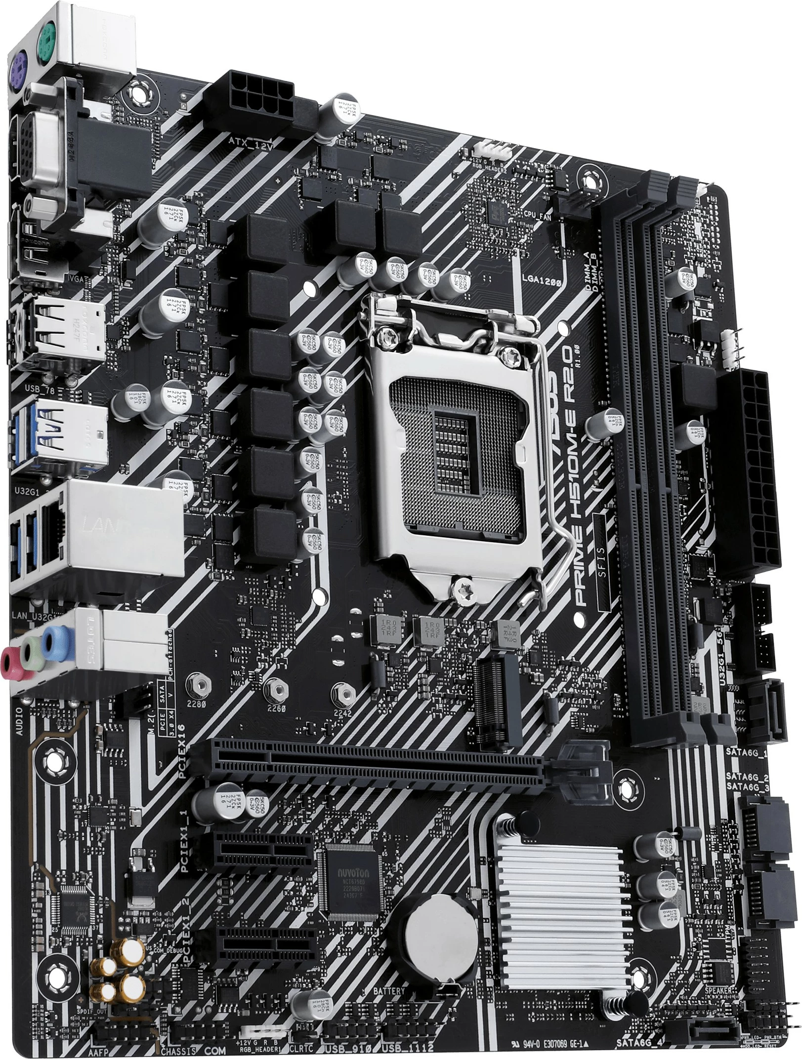 Pllakë amë ASUS PRIME H510M-E R2.0, Intel, LGA 1200, DDR4-SDRAM, 64 GB