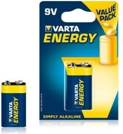 Bateri Varta Alkaline 9V, 1 copë, e kaltër
