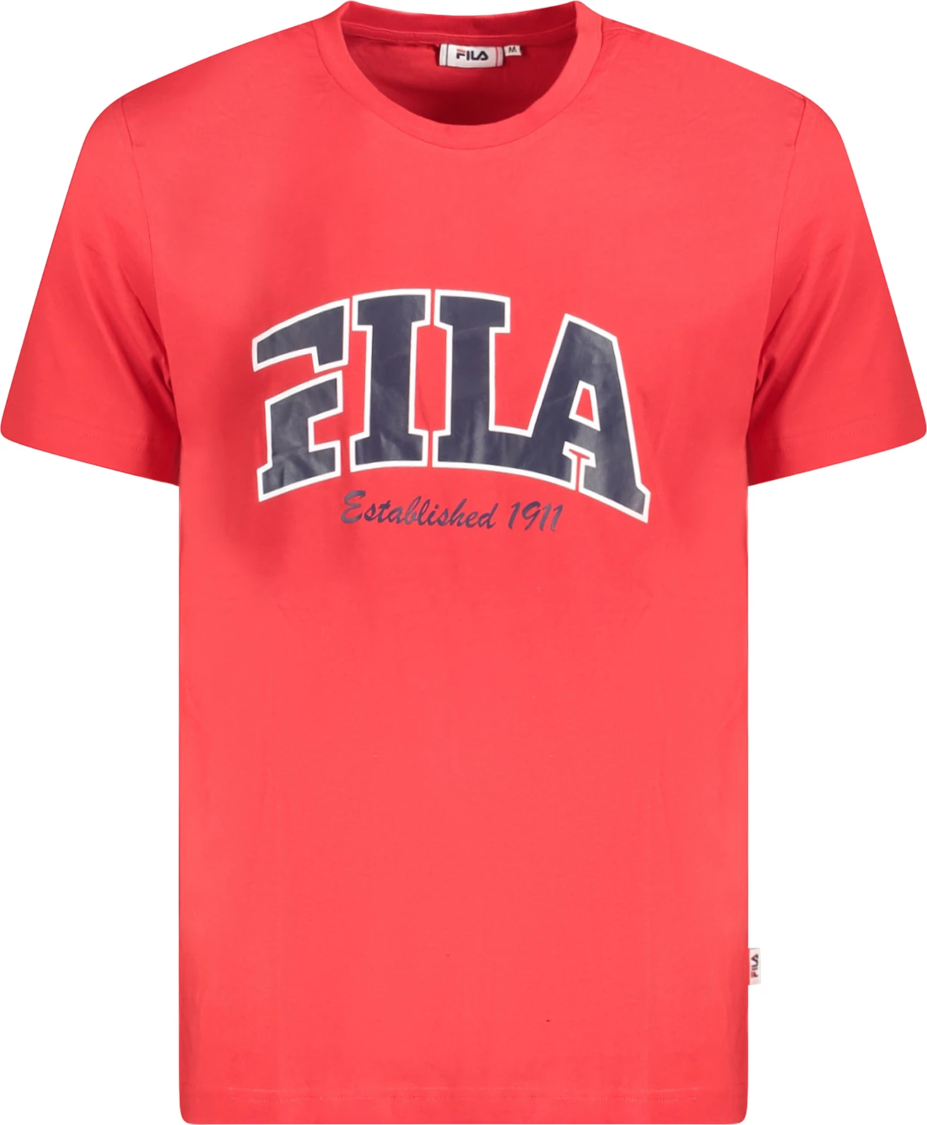 Maicë për meshkuj FILA Lanaken Regular Fit Graphic, e kuqe