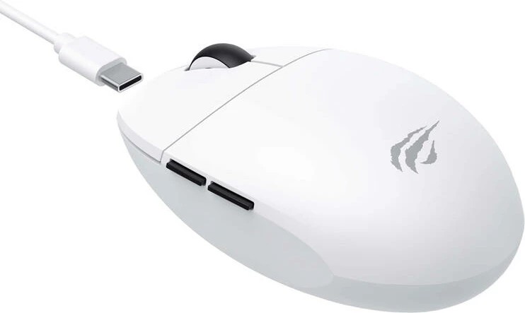 Maus gaming wireless Havit MS1039W, 7400 DPI, 6 butona, i bardhë