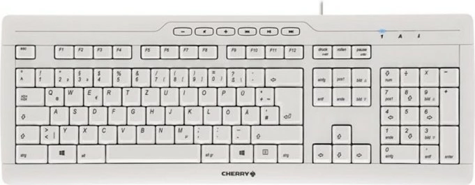 Tastierë Cherry STREAM 3.0, Full-size, Wired, USB, E zezë