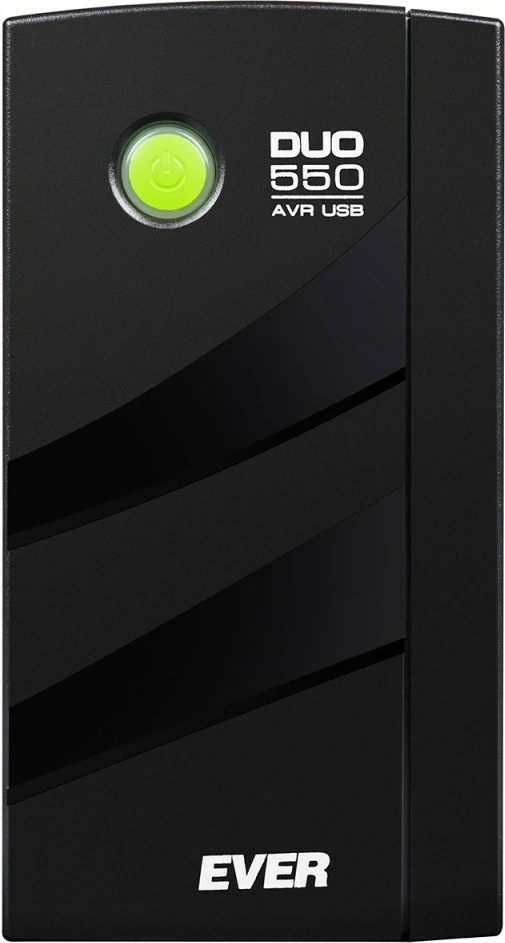 UPS EVER DUO 550 AVR USB, 550 VA, 330 W, Kule, E zezë