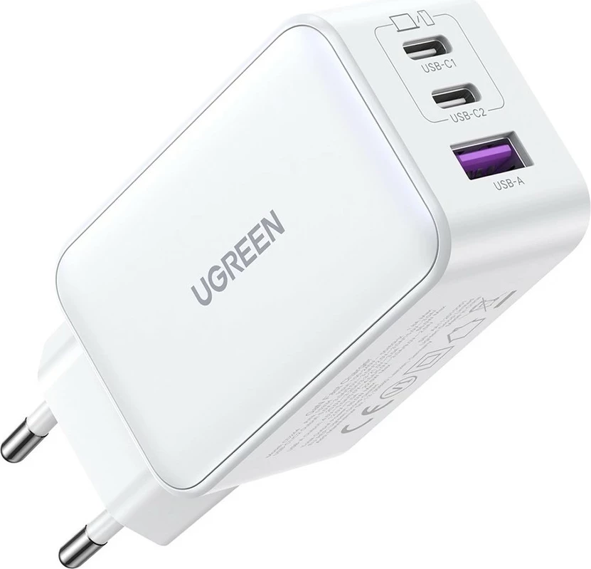 Karikues Ugreen Nexode 140W, 2x USB-C + 1x USB-A, Fast Charging, i bardhë