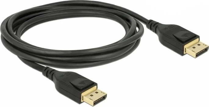 DisplayPort kabllo DeLOCK 85660, 2m, 8K, 32.4 Gbit/s, i zi