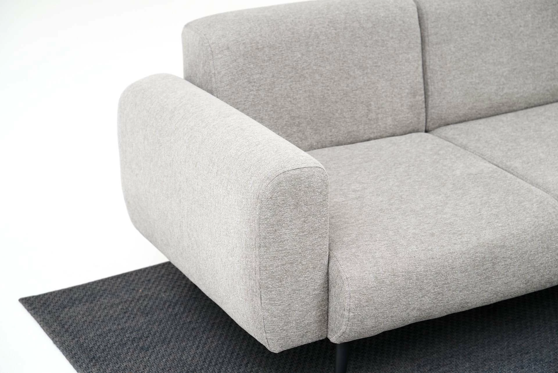 Divan treshe Atelier del Sofa, ngjyrë gri e çelët