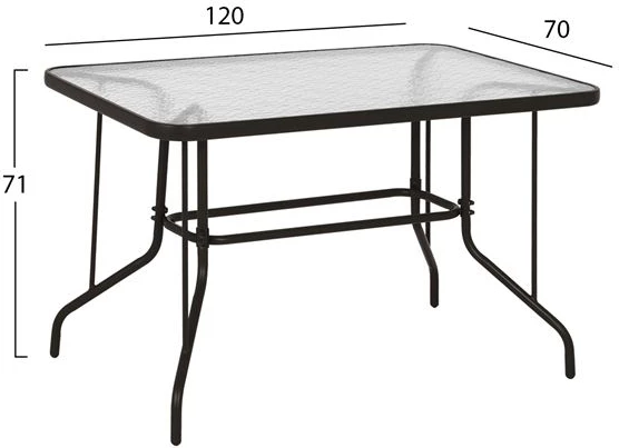 Set kopshti tavolinë & karrige FH10568.02, 5 pjesë, të kafta