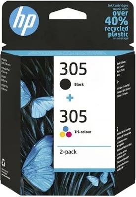 Ngjyrë për printer HP 305, 2 copë, tre ngjyrëshe