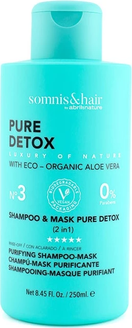 Shampon dhe maskë për flokë për femra Somnis&Hair Pure Detox, 250ml