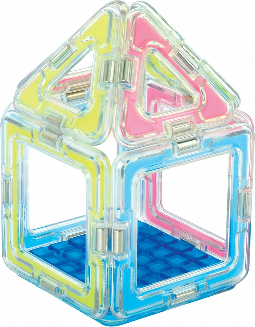 Set lodrash magnetike Magformers Glowing Craft 20 elemente, që ndriçojnë në errësirë