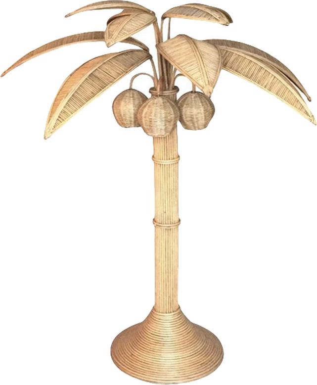 Pemë dekorative COCOON, lloj kokosi, FH4318, prej ratanit natyral, Φ112x145H cm