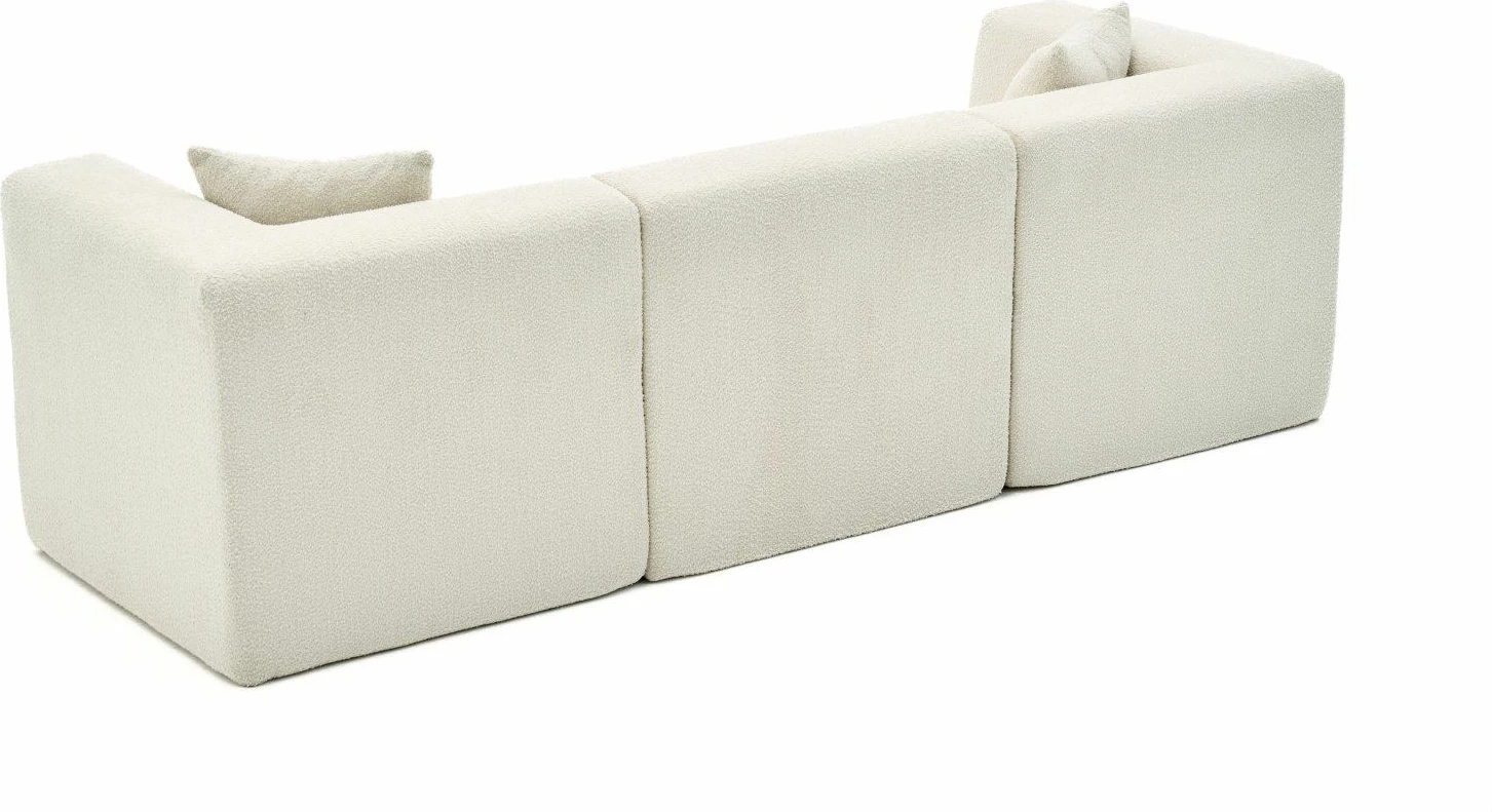 Divan treshe, krem, Atelier del Sofa, 3 pjesë
