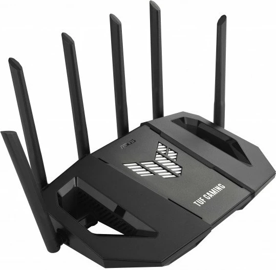 Router Asus TUF Gaming BE9400 (90IG0A30-MO9C00), Wi‑Fi 7, deri 9400 Mb/s, 6 antena, 4x LAN 2.5G, i zi