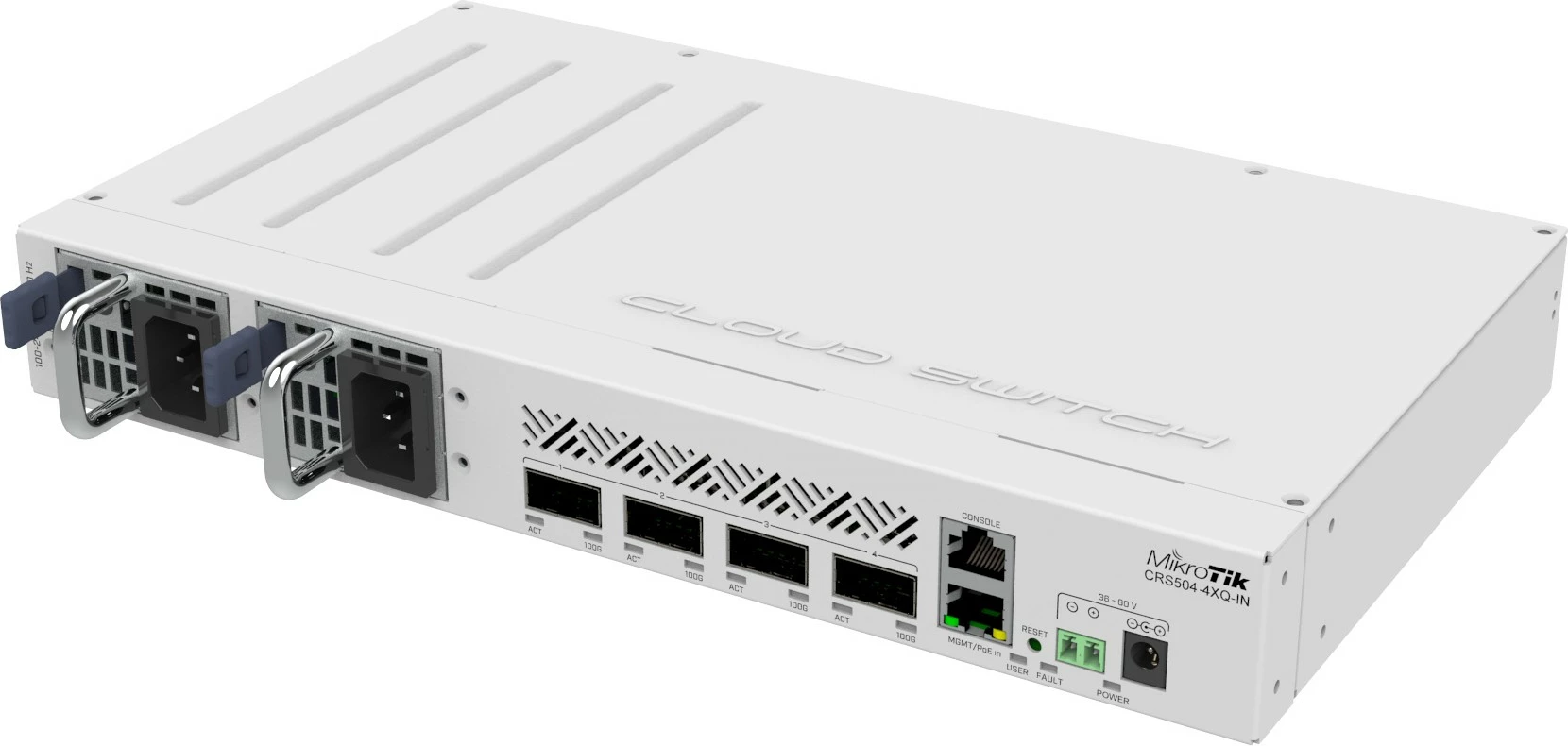 Switch MikroTik CRS504-4XQ-IN, 16P+4, QSFP28