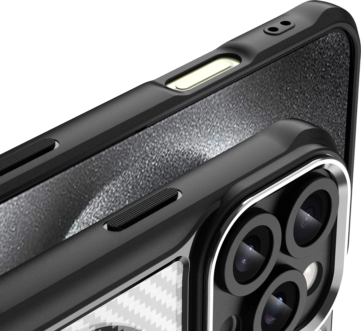 Mbështjellës Hurtel Leading Series MagSafe për iPhone 16 Pro Max, TPU, i zi