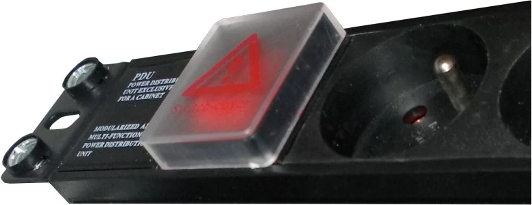 Prizë zgjatuese rack A-LAN PZ071U, 7 dalje, 1.8m, e zezë