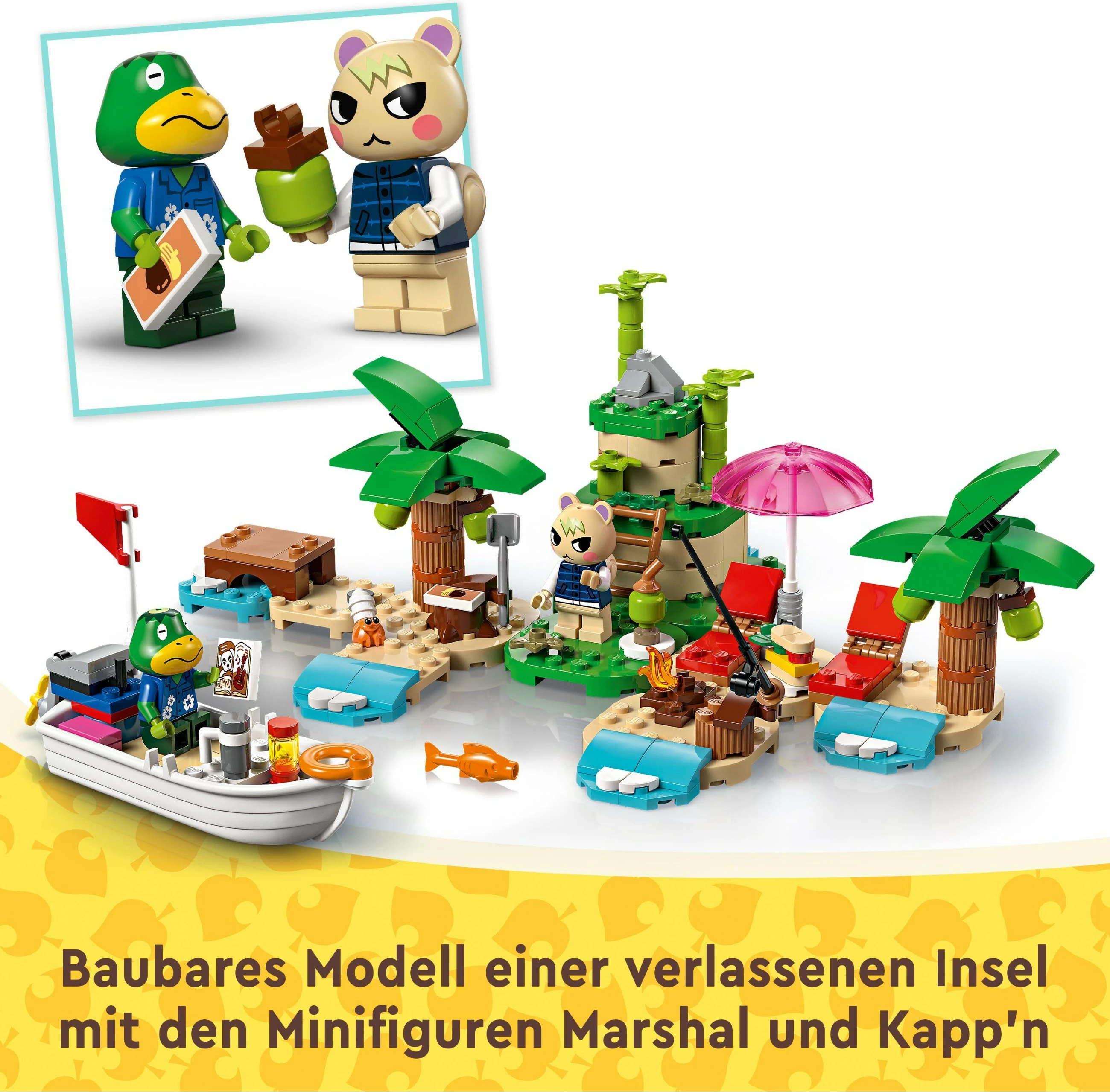 Set ndërtimi LEGO Animal Crossing Kapp'n's Island Boat Tour 233 pjesë, multingjyrësh
