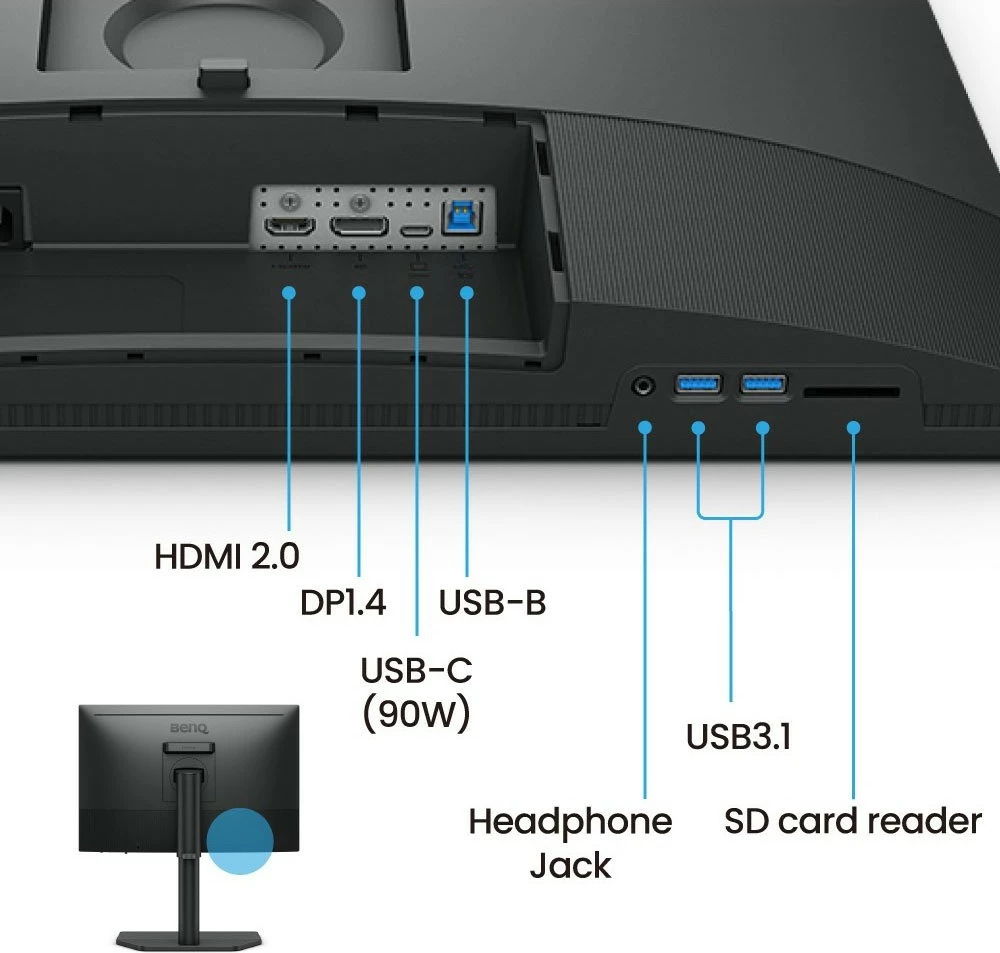 Monitor BenQ SW242Q, 24.1 inç, WQXGA, LED, i zi