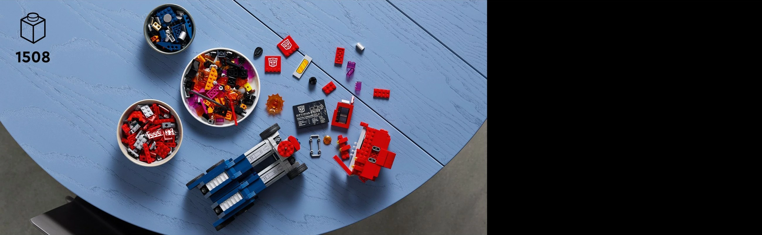 Set ndërtimi LEGO ICONS Optimus Prime, 1508 pjesë, plastikë, shumëngjyrësh