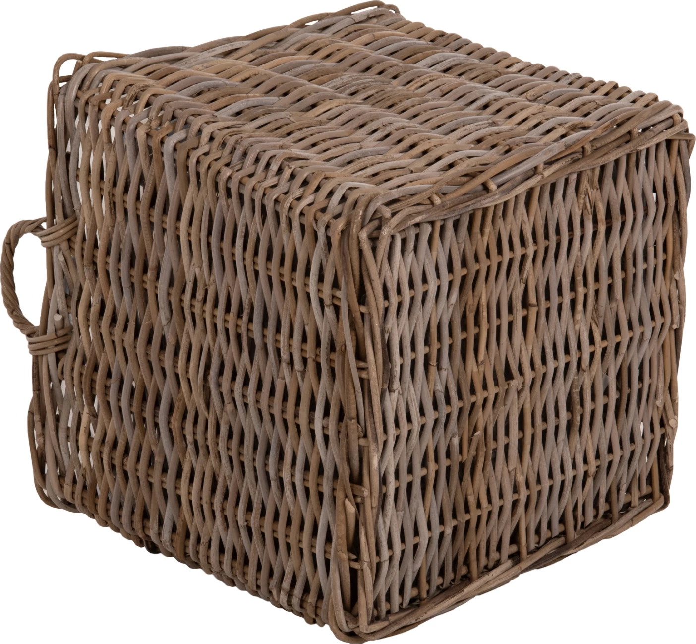 Shporta dekorative KATER 4PCS FH9657 KUBU rattan në gri 52x52x50-57Hcm