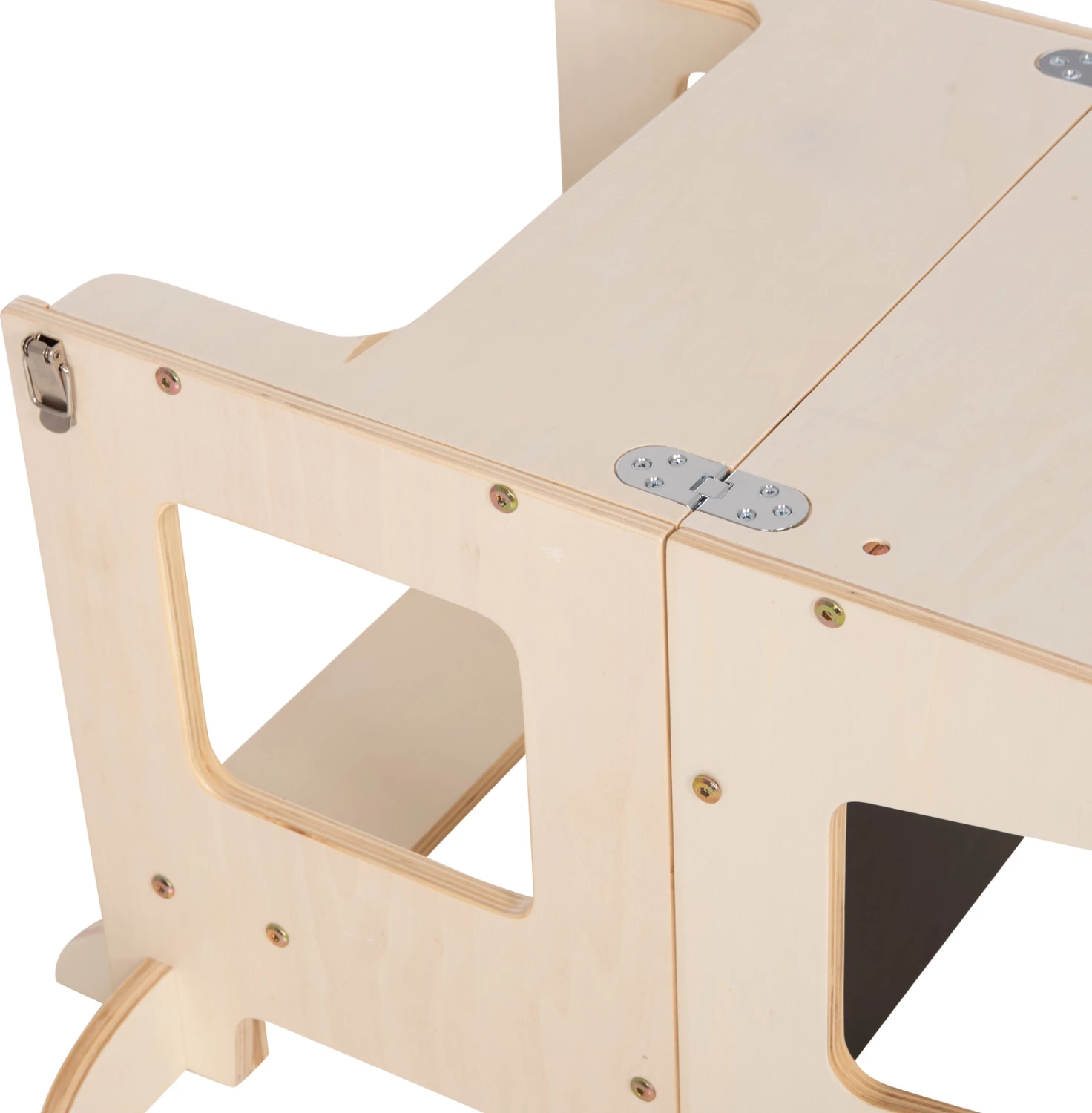 Kullë mësimi për fëmijë me tabelë, dru pishe natyral, RICKI FH18344.01, 43x32x84cm