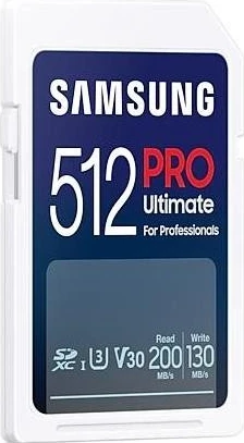 Kartë kujtese Samsung PRO Ultimate SDXC, 512GB, UHS-I U3