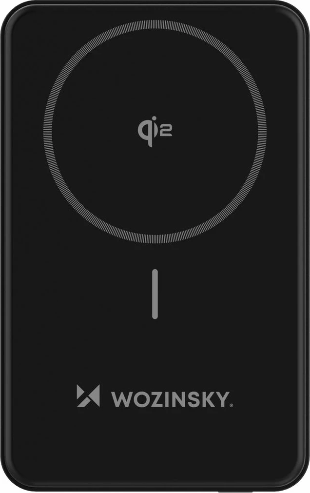 Powerbank Wozinsky WLWP-10KA0Y3S, 10000 mAh, 22.5W PD, Qi2, me mbajtëse, e zezë