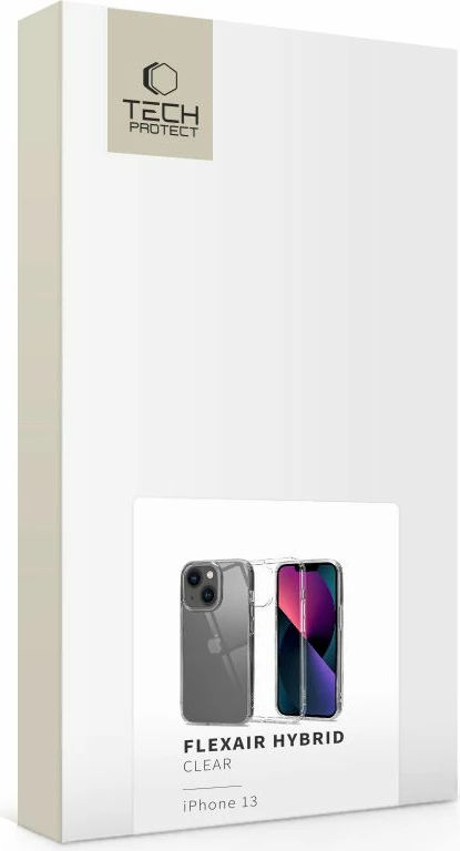 Mbështjellës Tech-Protect FlexAir Hybrid për iPhone 13, Transparent
