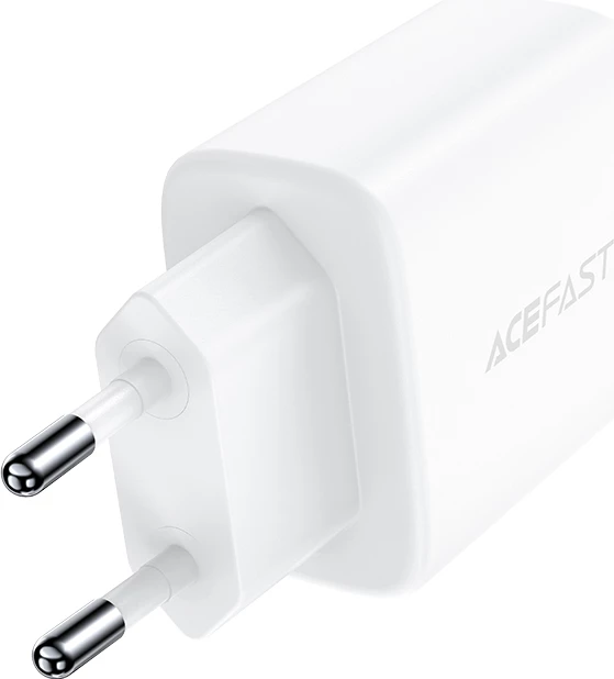 Karikues muri Acefast A25, 20W, USB-C/USB-A, i bardhë