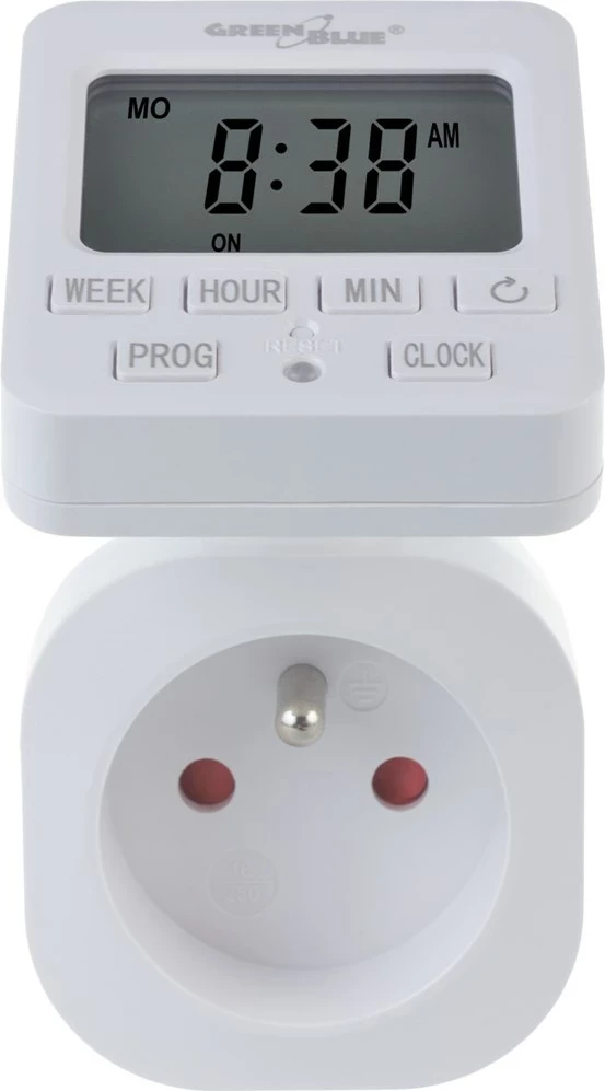 Programator GreenBlue GB605 E, 16A, i bardhë