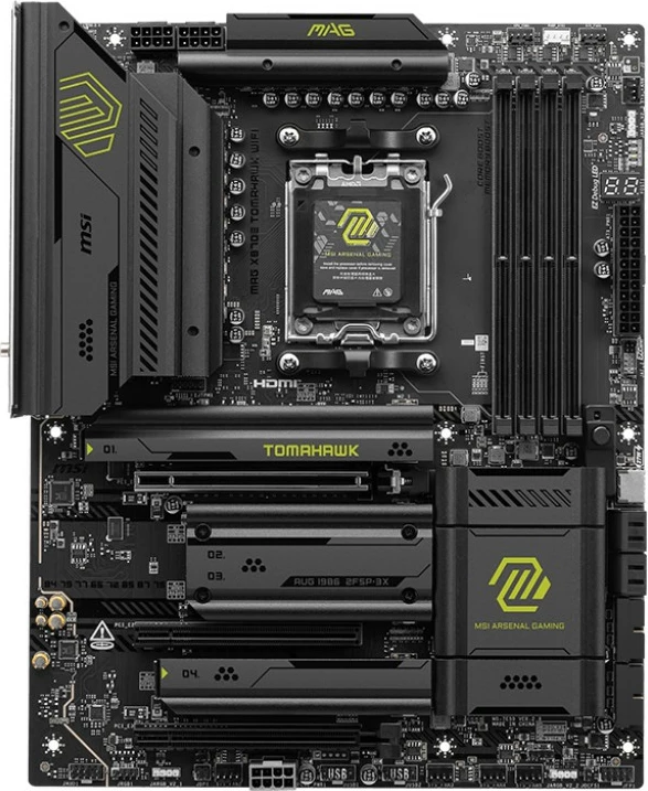 Pllakë amë MSI MAG X870E TOMAHAWK WIFI, AMD, Socket AM5, 256 GB, DDR5-SDRAM