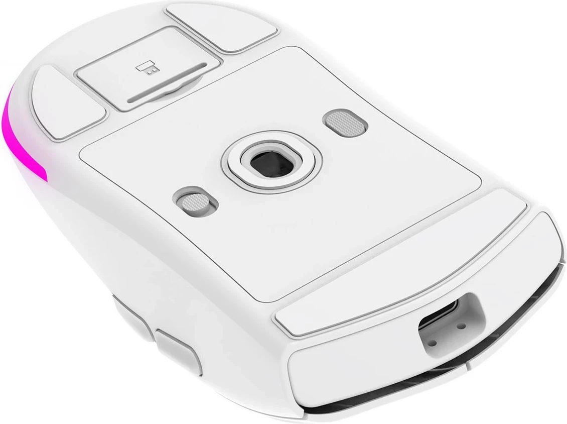 Maus Rampage Prote M5, 24000 DPI, RGB LED, wireless/wired, bardhë