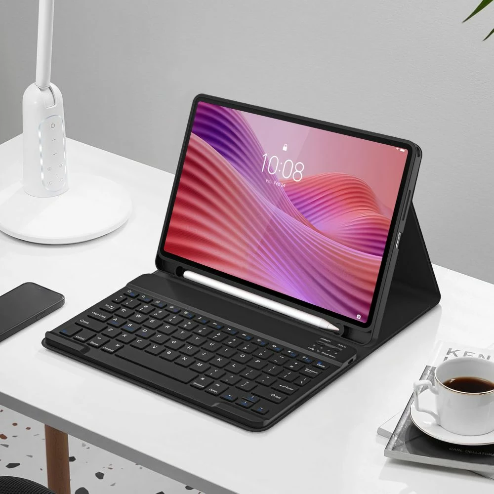 Mbështjellës me tastierë Bluetooth Tech-Protect SC Pen për Lenovo Tab 10.1 TB-311, e zezë