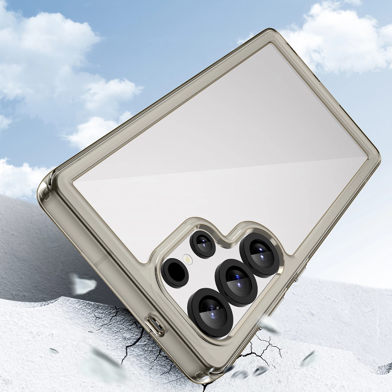 Mbështjellës Hurtel Outer Space Case për Samsung Galaxy S25 Ultra, Transparent/Black