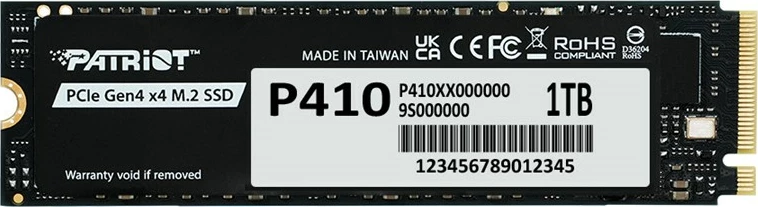 SSD Patriot Viper P410, 1TB, M.2 PCIe Gen4 x4, NVMe 1.4