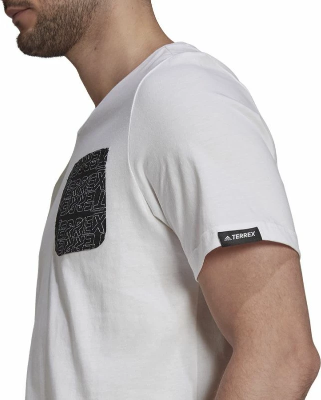 Maicë adidas për meshkuj, e bardhë
