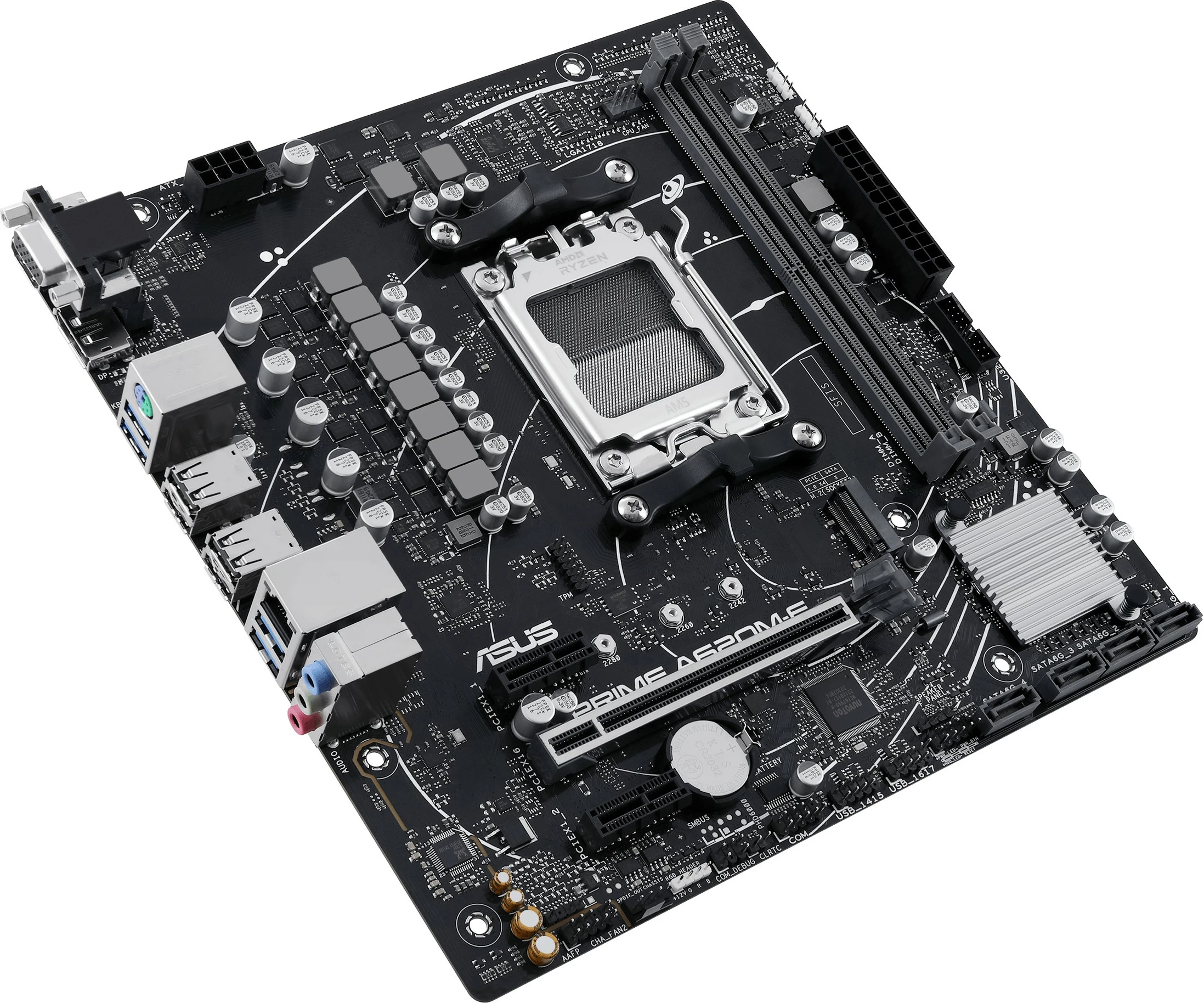 Pllakë amë ASUS PRIME A620M-E-CSM, AMD, Socket AM5, DDR5-SDRAM, 96 GB