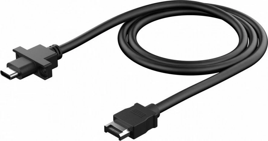 USB kabllo Fractal Design FD-A-USBC-001 USB-A në USB-C 0.7 m USB 3.2 Gen 2, e zezë